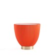 Manhattan Comfort Anderson End Table 2.0 with Steel Frame in Orange - Set of 2