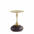 Manhattan Comfort Patchin End Table with Steel Frame in Brown - Set of 2