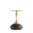 Manhattan Comfort Patchin End Table with Steel Frame in Brown - Set of 2