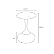 Manhattan Comfort Patchin End Table with Steel Frame in Brown - Set of 2