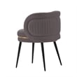 Manhattan Comfort Kaya Solid Wood Base Dining Chair in Gray - Set of 2