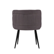 Manhattan Comfort Kaya Solid Wood Base Dining Chair in Gray - Set of 2