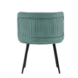 Manhattan Comfort Kaya Solid Wood Base Dining Chair in Mint Green - Set of 2