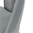 Manhattan Comfort Neda Solid Wood Base Dining Chair in Gray - Set of 2