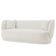 Manhattan Comfort Siri Sofa with Solid Wood Frame in Cream