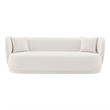 Manhattan Comfort Siri Sofa with Solid Wood Frame in Cream