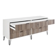 2-Piece DUMBO 5-Drawer Tall Dresser & 6-Drawer Double Low Dresser in Gray