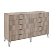 2-Piece DUMBO 5-Drawer Tall Dresser & 10-Drawer Double Tall Dresser in Gray