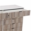 2-Piece DUMBO 5-Drawer Tall Dresser & 10-Drawer Double Tall Dresser - Light Gray