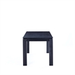 Manhattan Comfort Rockaway 70.86 Solid Wood Dining Table in Black
