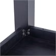 Manhattan Comfort Rockaway 70.86 Solid Wood Dining Table in Black