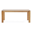 Manhattan Comfort Rockaway 70.86 Solid Wood Dining Table in Natural