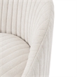 Manhattan Comfort Leela Solid Wood Frame Swivel Accent Chair in Cream (Set of 2)