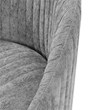 Manhattan Comfort Leela Solid Wood Frame Swivel Accent Chair in Gray (Set of 2)