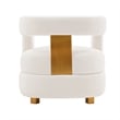 Manhattan Comfort Amirah Solid Wood Frame Accent Chair in White (Set of 2)