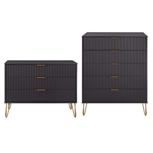 2-piece dumbo  5-drawer tall dresser and dumbo 3-drawer standard dresser