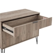 2-Piece DUMBO 5-Drawer Tall Dresser and 3-Drawer Standard Dresser in Gray
