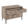 2-Piece DUMBO 5-Drawer Tall Dresser and 3-Drawer Standard Dresser in Gray