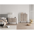 2-Piece DUMBO 5-Drawer Tall Dresser and 3-Drawer Standard Dresser in Light Gray