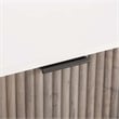 2-Piece DUMBO 5-Drawer Tall Dresser and 3-Drawer Standard Dresser in Light Gray