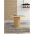 Manhattan Comfort Hathaway 47.24 Round Solid Wood Dining Table in Natural