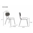 Hathaway Round Solid Wood Dining Table with 4 Jardin Dining Chairs in Gray