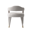 5-Piece Hathaway 47.24 Round Dining Set with 4 Aspen Dining Chairs in Silver