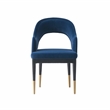 7-Piece Rockaway 70.86 Solid Wood Dining Table with 6 Carrington Chairs in Blue