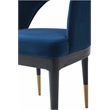 7-Piece Rockaway 70.86 Solid Wood Dining Table with 6 Carrington Chairs in Blue