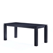 7-Piece Rockaway 70.86 Solid Wood Dining Table with 6 Carrington Chairs in Gray