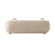 Tribeca Sofa and Accent Chairs with Solid Wood Frame in Cream - Set of 3