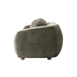 Tribeca Sofa and Accent Chairs with Solid Wood Frame in Olive Green - Set of 3