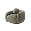 Tribeca Sofa and Accent Chairs with Solid Wood Frame in Olive Green - Set of 3