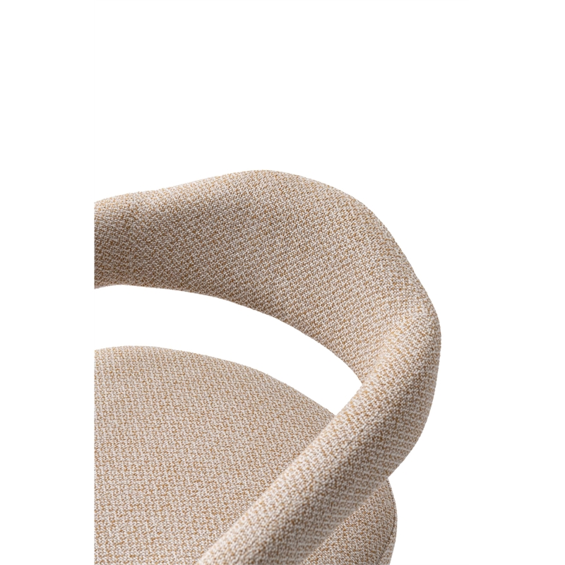 5-Piece Hathaway 47.24 Round Dining Set in Natural with 4 Aspen Dining Chairs