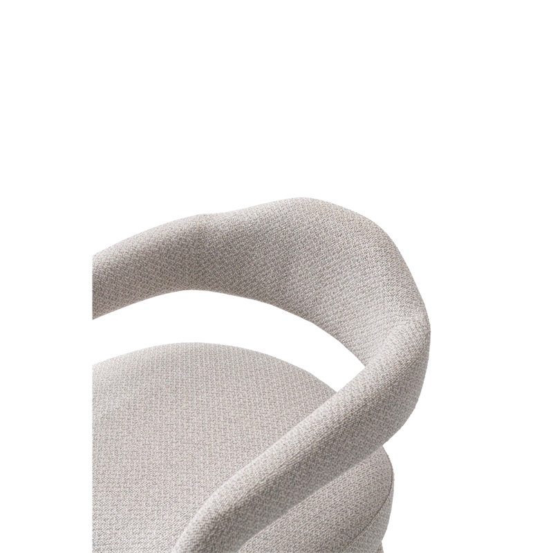 7-Piece Hathaway 59.05 Round Dining Set in Natural with 6 Aspen Dining Chairs