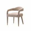 7-Piece Hathaway 59.05 Round Dining Set in Natural with 6 Aspen Dining Chairs
