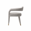 7-Piece Hathaway 59.05 Round Dining Set with 6 Aspen Dining Chairs in Silver