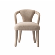 5-Piece Hathaway 47.24 Round Dining Set with 4 Palmer Dining Armchairs in Gold