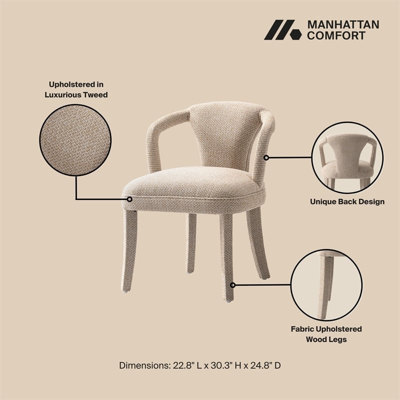 7-Piece Hathaway 59.05 Round Dining Set with 6 Flor Dining Chairs in Gold