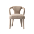 7-Piece Hathaway 59.05 Round Dining Set with 6 Flor Dining Chairs in Gold