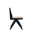7-Piece Rockaway Solid Wood Dining Set in Black - 6 Hamlet Side and Arm Chairs