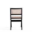7-Piece Rockaway Solid Wood Dining Set in Black - 6 Hamlet Side and Arm Chairs