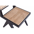 7-Piece Rockaway Solid Wood Dining Set in Black - 6 Hamlet Side and Arm Chairs