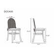 7-Piece Rockaway Solid Wood Dining Set in Gray - 6 Paragon 1.0 Dining Chairs