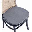 7-Piece Rockaway Solid Wood Dining Set in Gray - 6 Paragon 1.0 Dining Chairs
