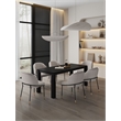 7-Piece Rockaway Solid Wood Dining Set with 6 Flor Dining Chairs in Wheat