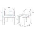 7-Piece Rockaway Solid Wood Dining Set with 6 Flor Dining Chairs in Gray
