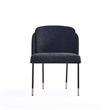 7-Piece Rockaway Solid Wood Dining Set in Black with 6 Flor Dining Chairs