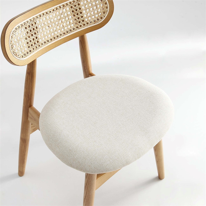 7-Piece Rockaway Solid Wood Dining Set in Natural with 6 Colbert Dining Chairs