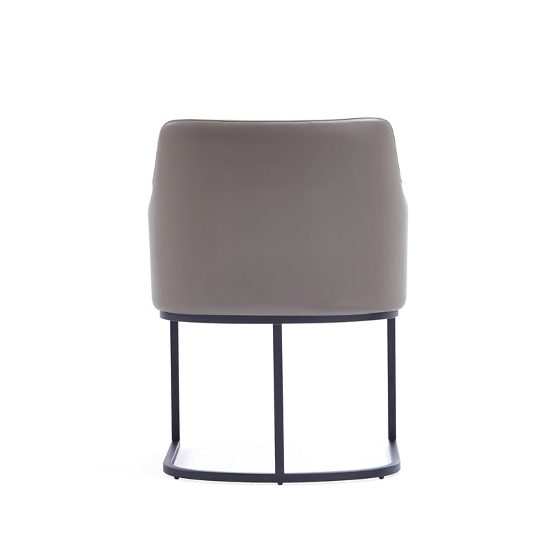 Manhattan Comfort Serena 8 Piece Dining Set with Steel Base in Gray